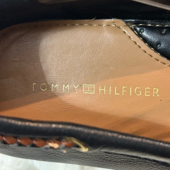 Tommy Hilfiger Randra Leather slip on ballet boat shoe loafer women’s size 6.5M - Picture 4 of 13